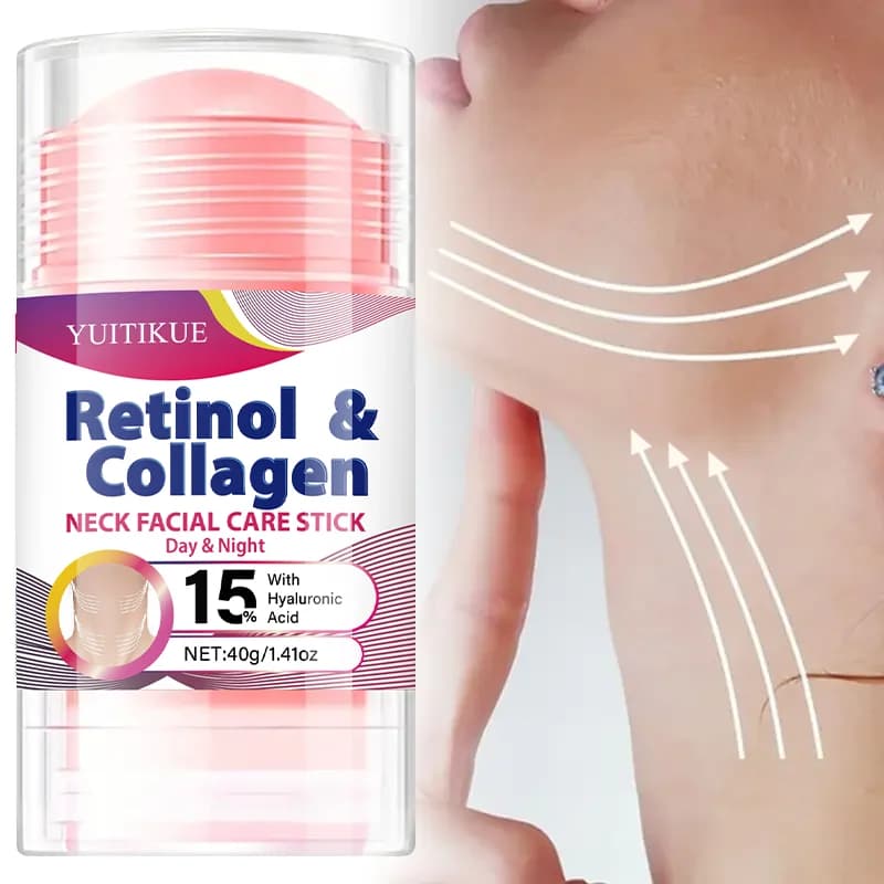 Crema per il collo al retinolo e collagene - 40g | Rassodante, idratante e lifting | Acido ialuronico per tutti i tipi di pelle