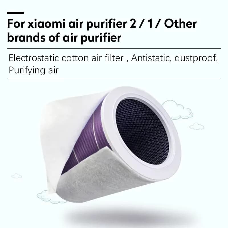 Filtro PM2.5 in cotone elettrostatico antipolvere per purificatore d'aria Xiaomi 2 2C 2H 2S 3 3C 3H e condizionatore d'aria