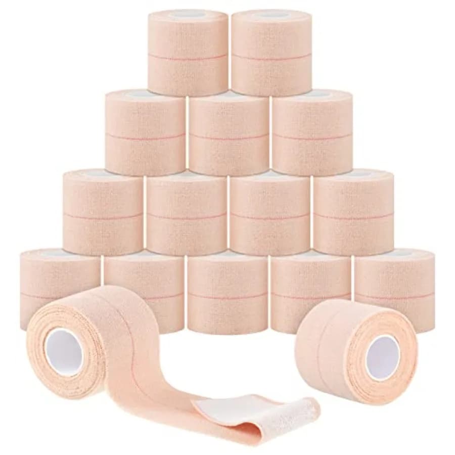 16 Rolls Self Adhesive Elastic Bandage Wrap Breathable Flexible Stretch Sports Tape for Wrist Ankle Support, Cohesive Vet Wrap