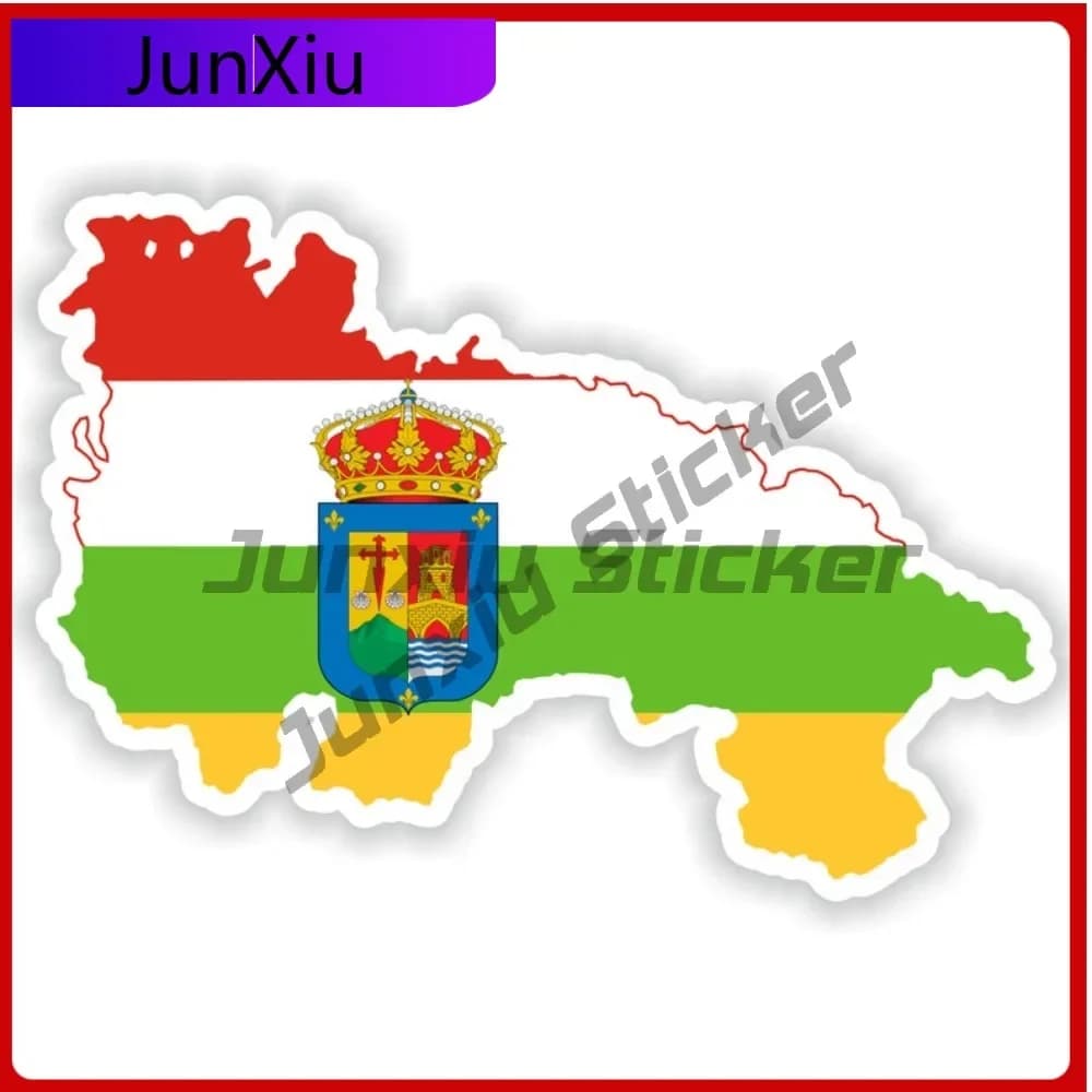 La Rioja Spain National emblem Map Shape and contour Wall decal Decalcomanie in waterproof vinyl Sx500 Custom Decalcomanie motorcycle stickers