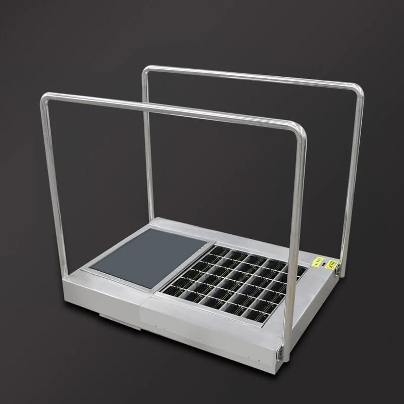 CLW-T10P Automatic Roller Type Shoe Sole Cleaning Machine Industrial Dust Free Workshop Cleanroom Entrance Boot Washer