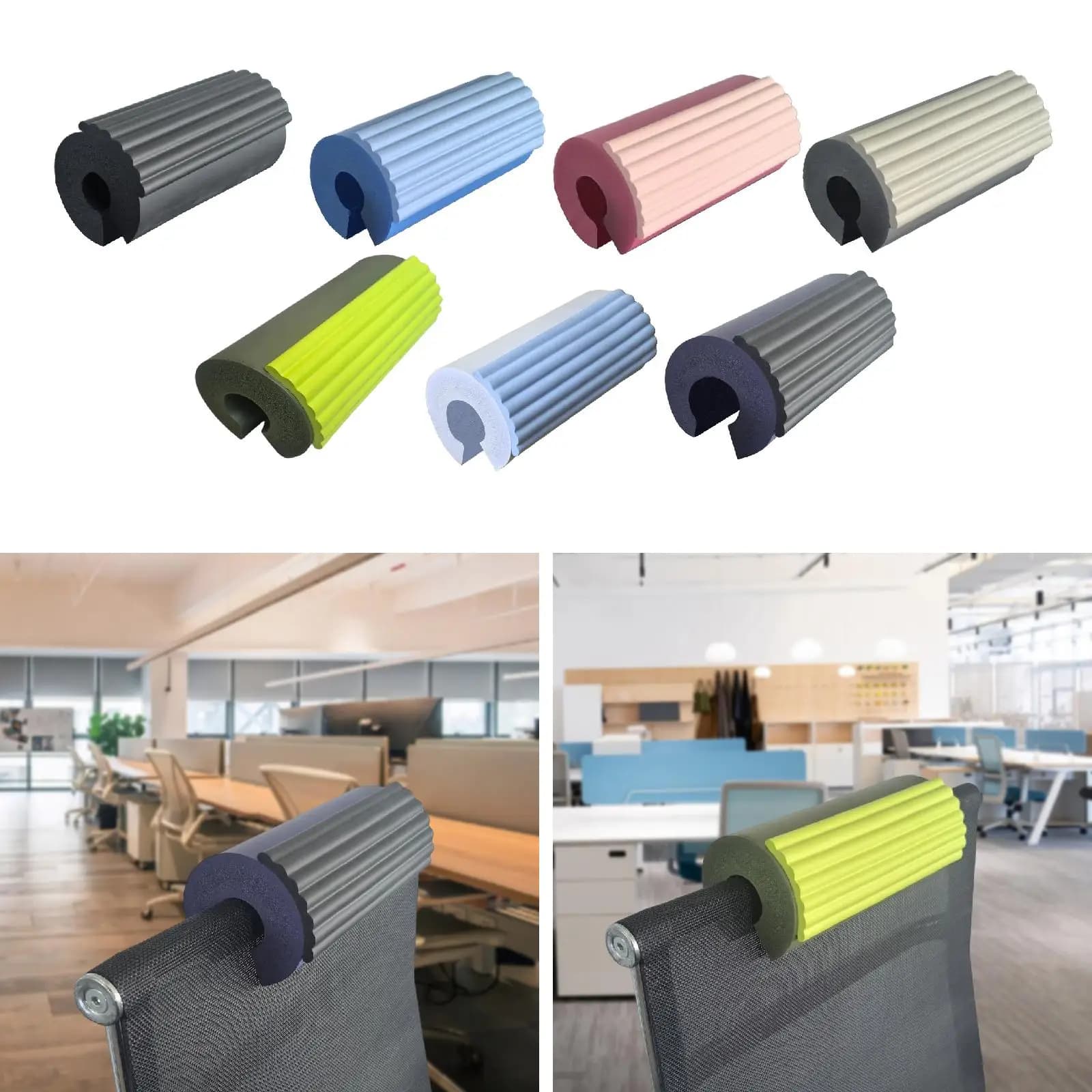 Cuscino di supporto per il collo della sedia da ufficio Cuscino poggiatesta in schiuma Design ergonomico Viaggio Pausa pranzo Lavoratore per sedie da gioco Lungo 21 cm