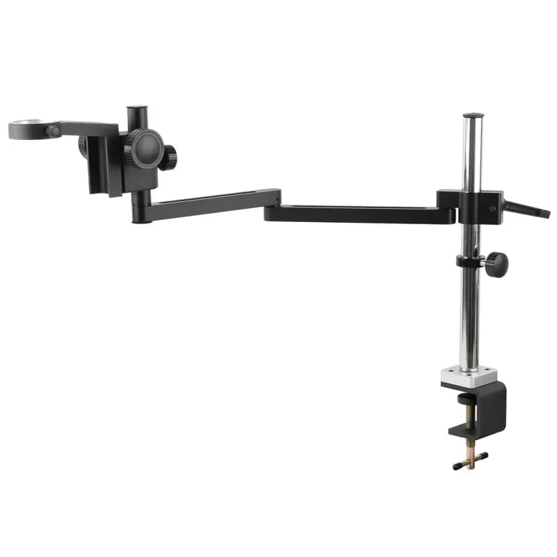 Supporto per morsetto per braccio Focuse articolato universale da 76/50MM girevole per microscopio stereo trinoculare binoculare monoculare