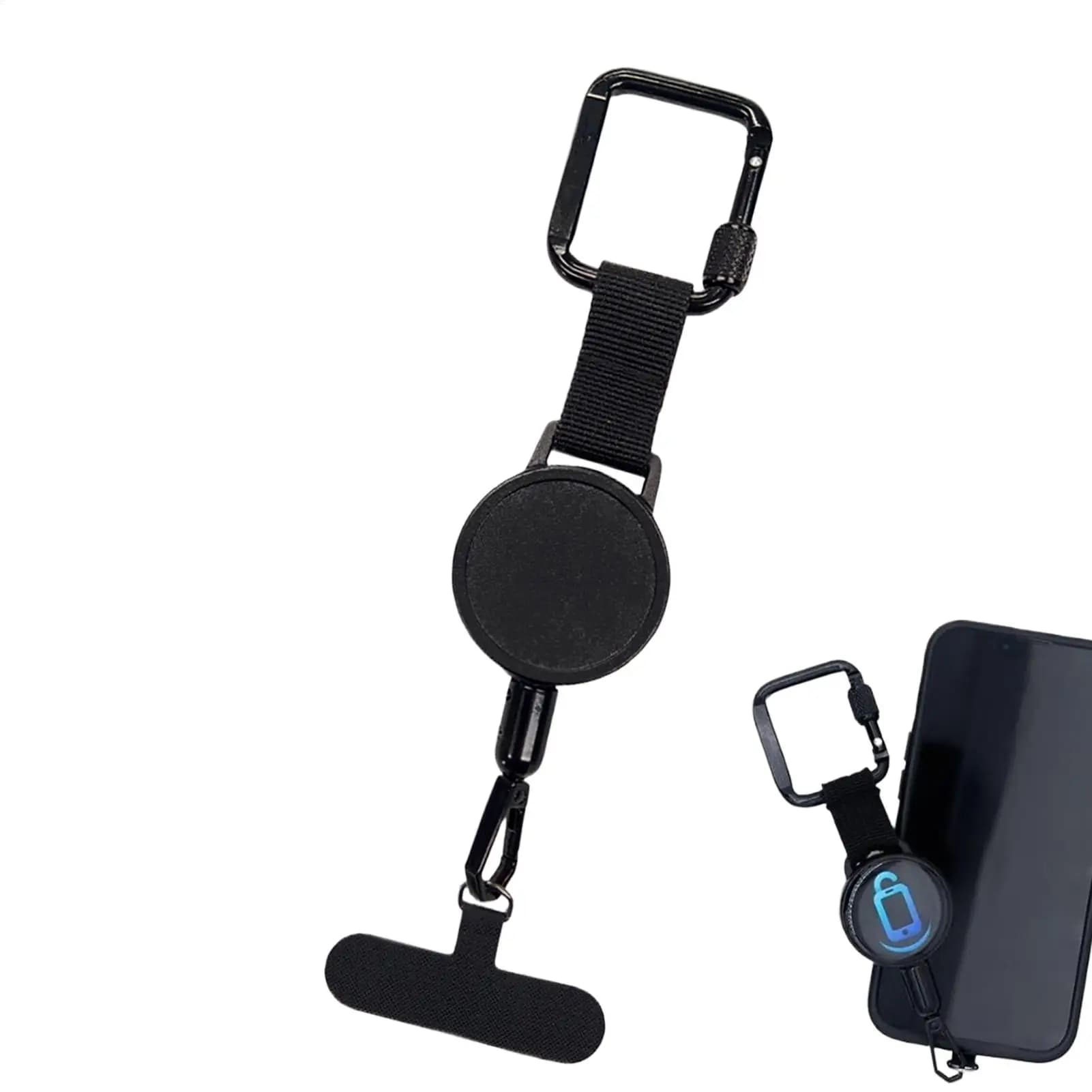 Retractable Lanyard Anti-Theft Phone Holder Outdoor Travel Phone Lanyard Strap Smartphone Safety Tether With Belt Clip