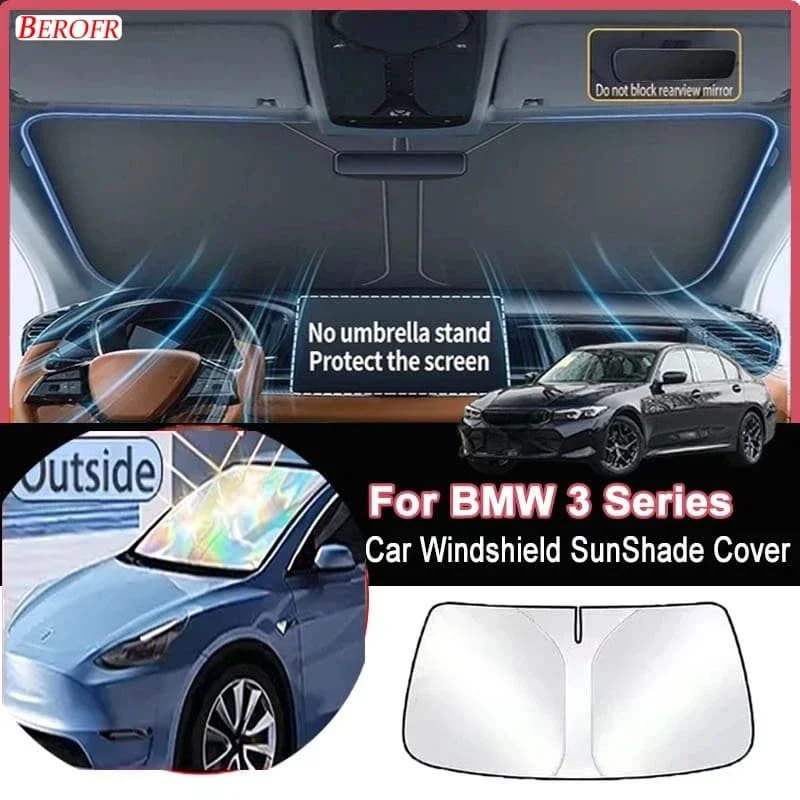 For BMW 3 Series 2025-2026 Car Windshield Sunshade Cover Front Window Sun Shade Heat Insulation Summer Auto Accessories