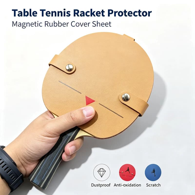 Anti-Oxidation Ping Pong Paddle Guard Protective Film Magnetic Table Tennis Racket Protector Cover Prevents Rubber From Opening