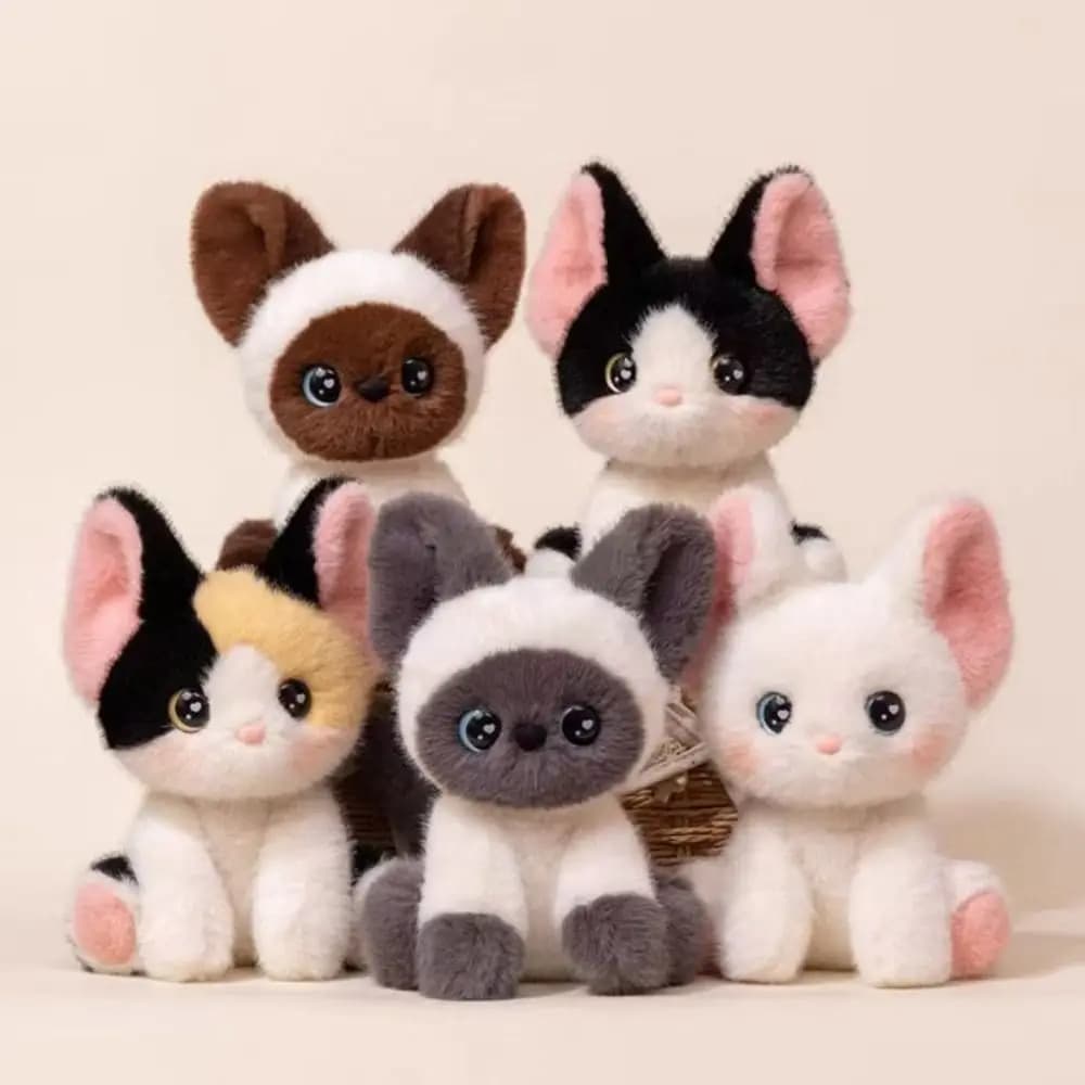 Moda 24 cm peluche compagno bambola gatto peluche peluche cuscino animale super morbido peluche regalo per dormire