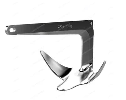 High Quality Marine Hardware 316 Stainless Steel Mirror Polish Bruce Claw Anchor for boat