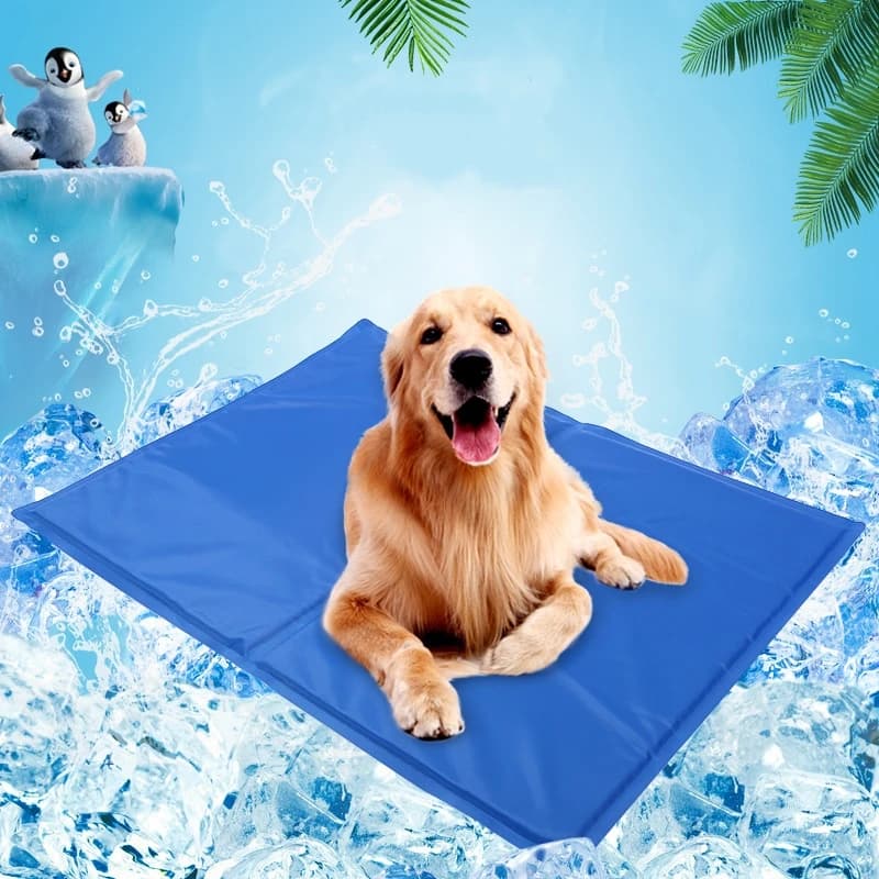 Tappetino Refrigerante per Animali Domestici, Materasso Estivo per Cani e Gatti, Raffreddamento Fisico, Tessuto Rivestito in PVC Resistente all'Usura, Facile da Pulire