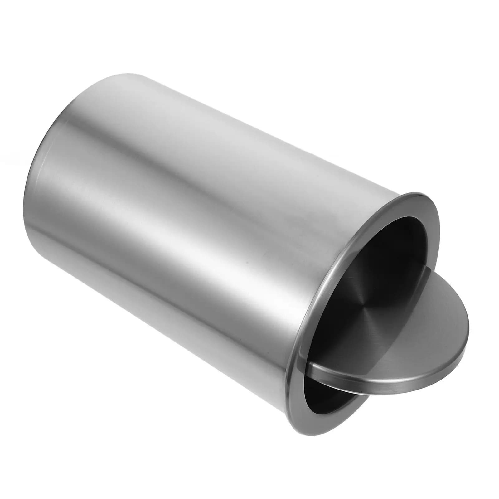 Set di 1 Cestino per Rifiuti Premium in Acciaio Inox da Incasso Sotto il Bancone, Bidone Integrato con Coperchio per Rifiuti da Cucina