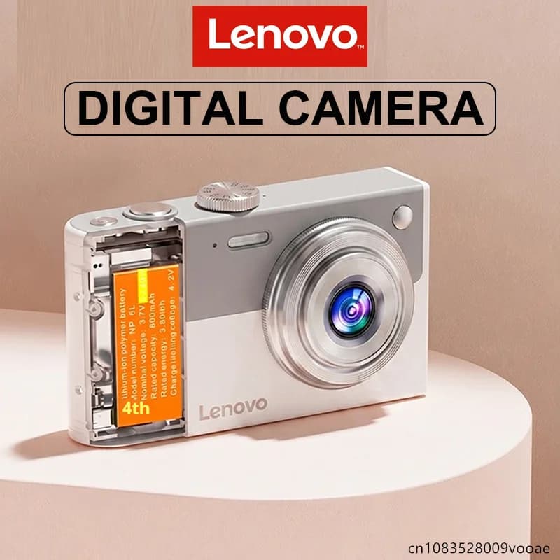 Original Lenovo Digital Camera 64MP 16X Digital Zoom Photo Camera Student Outdoor Anti-Shake Digital Video Autofocus CCD XJ22