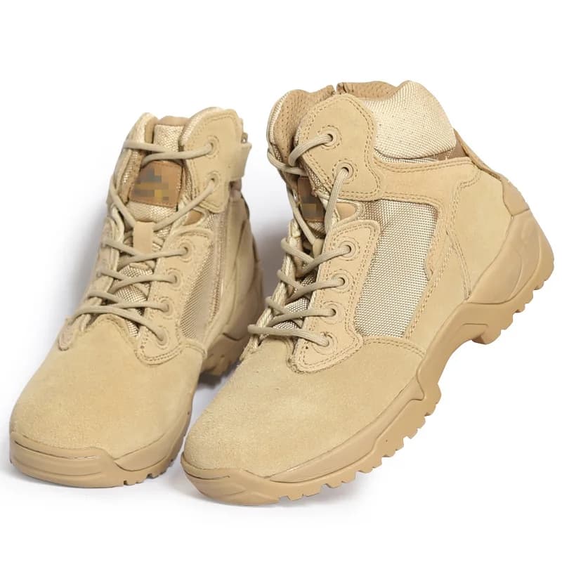 Stivali tattici bassi da uomo Outdoor Desert Arrampicata Sport Scarpe da trekking Stivali da combattimento per allenamento sul campo Scarpe antinfortunistiche da lavoro maschili