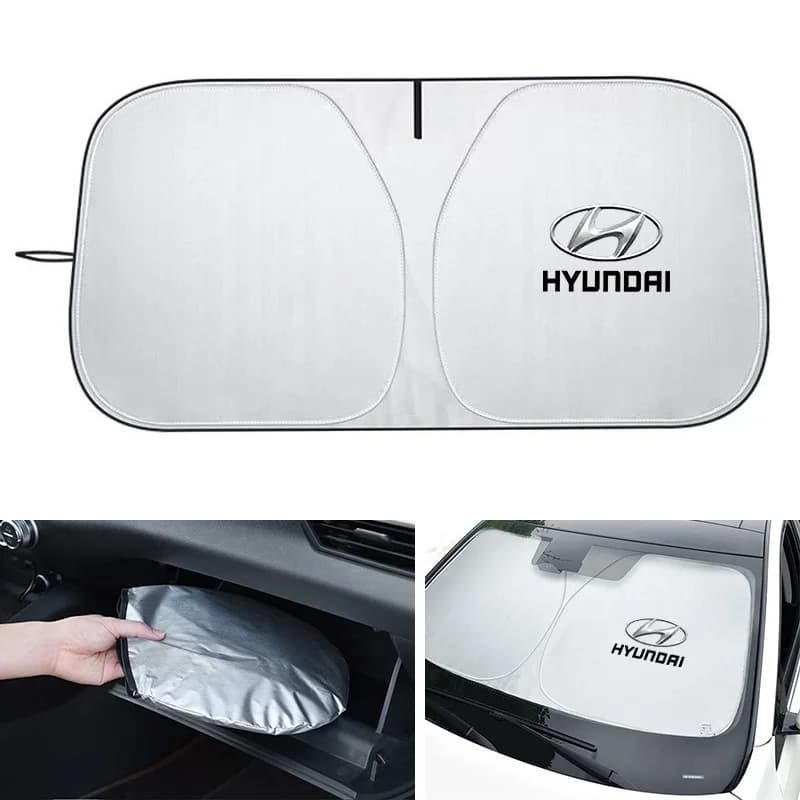 Car Folding Windshield Sunshade Cover Sun Window Protector For Hyundai Elantra Kona i10 i20 i30 ix25 ix35 Tucson N Accessories