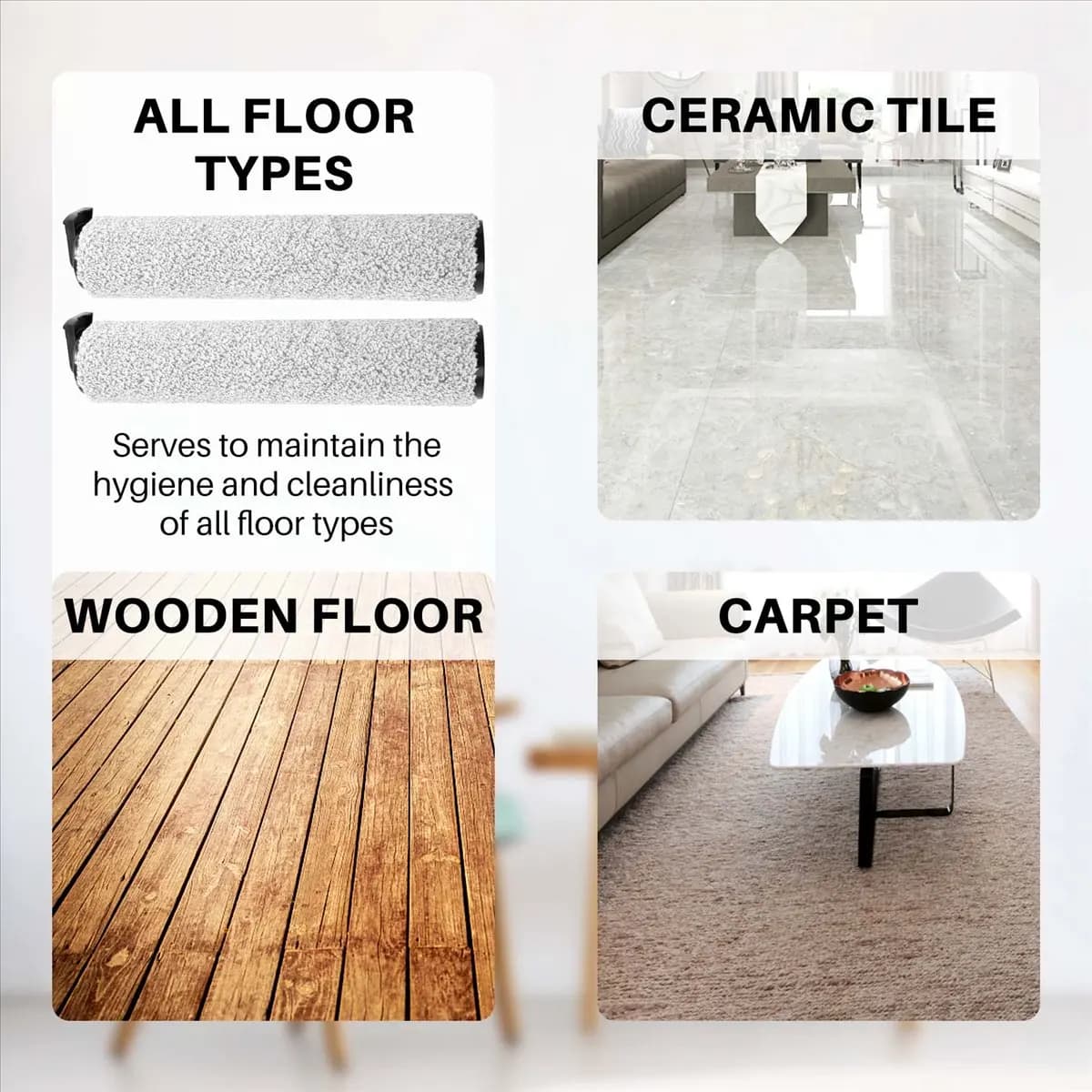 Spazzola a rullo con filtro HEPA per aspirapolvere Tineco Floor One S3, IFloor 3 per pavimenti bagnati e asciutti