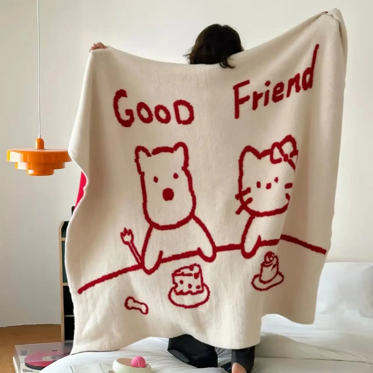 Ins Cartoon Animal Blanket Office Shawl Air Conditioning Blanket Dormitory Student Lunch Break Blanket