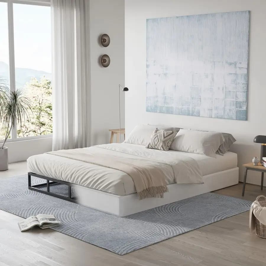 Base per Materasso Box Spring 5 Pollici, Struttura in Metallo Resistente, Silenziosa, Facile da Montare