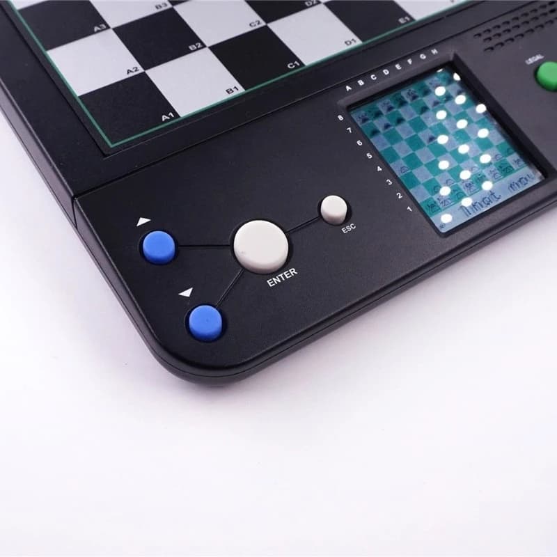 Set di scacchi elettronici AI Scacchiera per computer Gioco Human vs Machine Interfaccia inglese