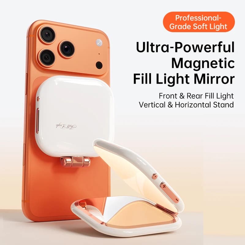 Super strong magnetic light fixture for phone, mobile makeup mirror, portable makeup mirror