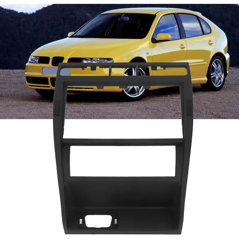 New 1M0863263 for Seat Leon Mk1 Toledo Mk2 1998 - 2006 Frame Radio Bush Air Panel Central Console Cover Black Accessories Auto
