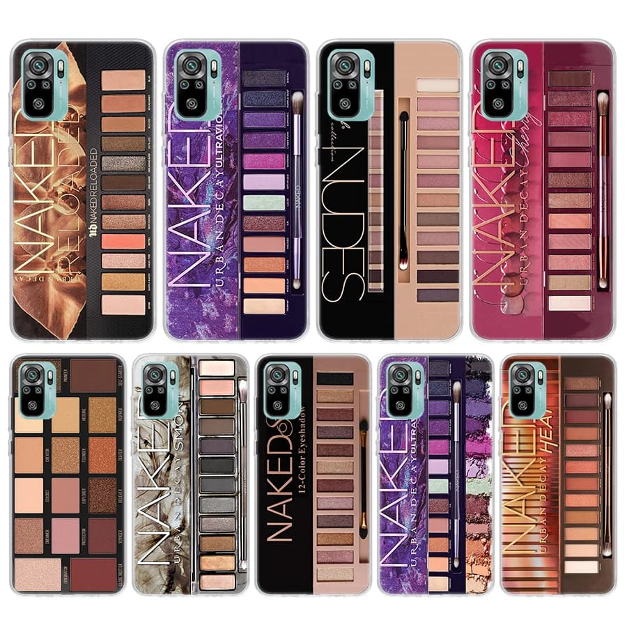 Glam Makeup Eye Shadow Box Silicon Phone Case For Xiaomi Redmi 12 12C 13 13C 14C 10 10A 10C 9 9A 9C 9T 8 8A 7 7A 6 6A K70 K60 K2