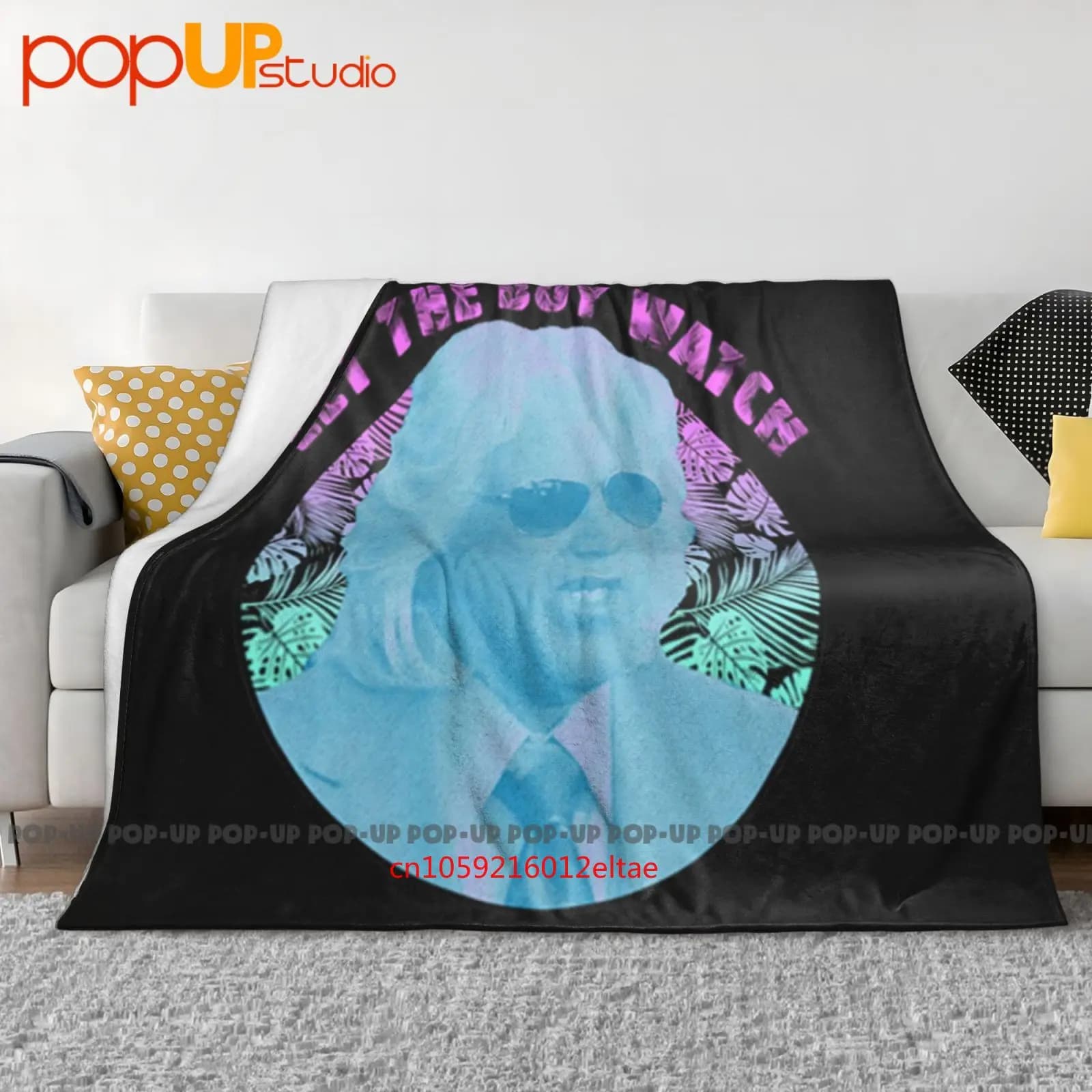 Ashley Schaeffer Let The Boy Watch Coperta ultra morbida trapunta invernale Copridivano Copriletto