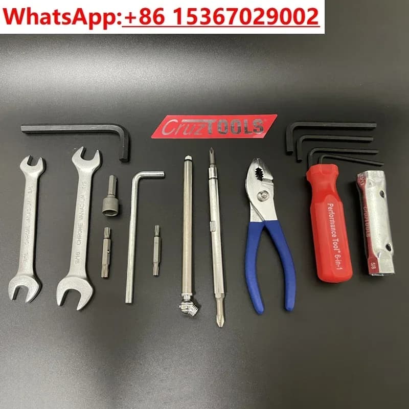 Kit di manutenzione di bordo per motociclette indiane americane Borsa di pronto soccorso portatile metrica imperiale a lunga distanza