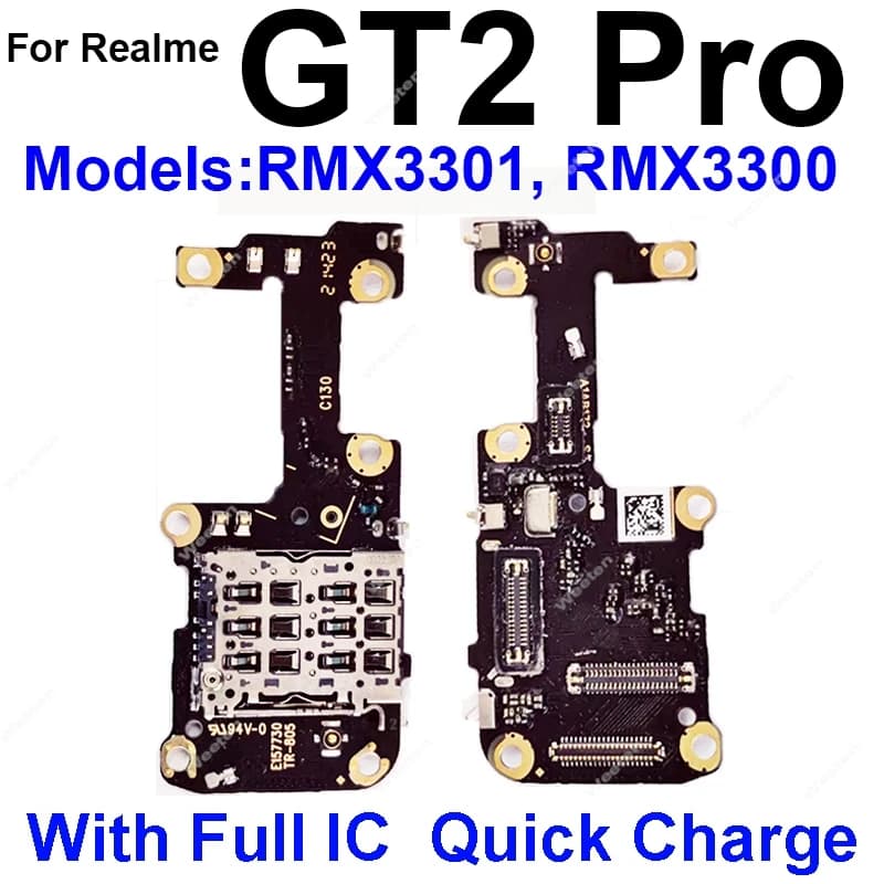 Per Realme GT2 GT5 Pro GT Neo 2 3 3T 6 SE GT 2 Master Explorer Sim Card Scheda connettore Cavo flessibile SIM Slot per scheda di riparazione