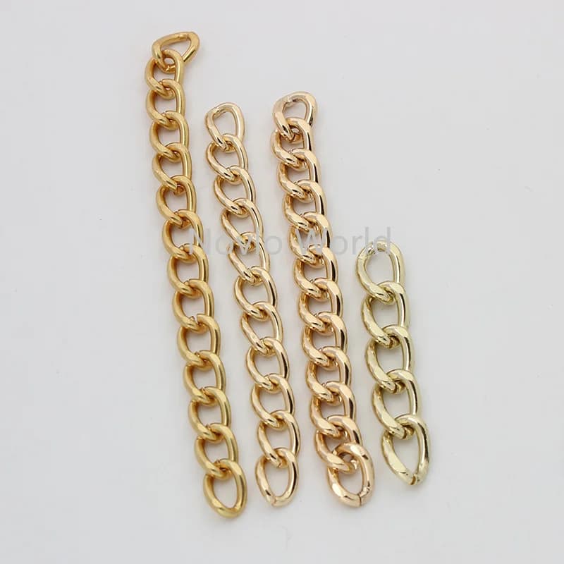 1 metro 10 metri 4 colori 9mm 10mm 8mm larghezza nuovo arriva catena di materiale di ferro per donna borsa a tracolla tracolla borsa hardware