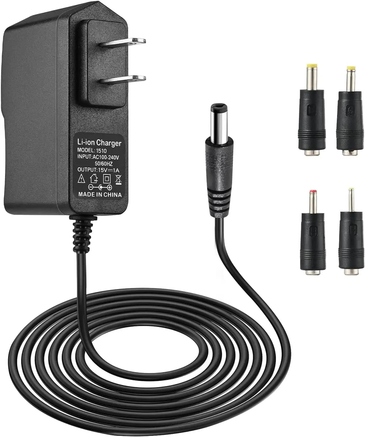 Adattatore Caricabatterie 15V 1A~1.5A per Avviatore d'Emergenza Auto, Compatibile con la Maggior Parte dei Booster Pack Portatili