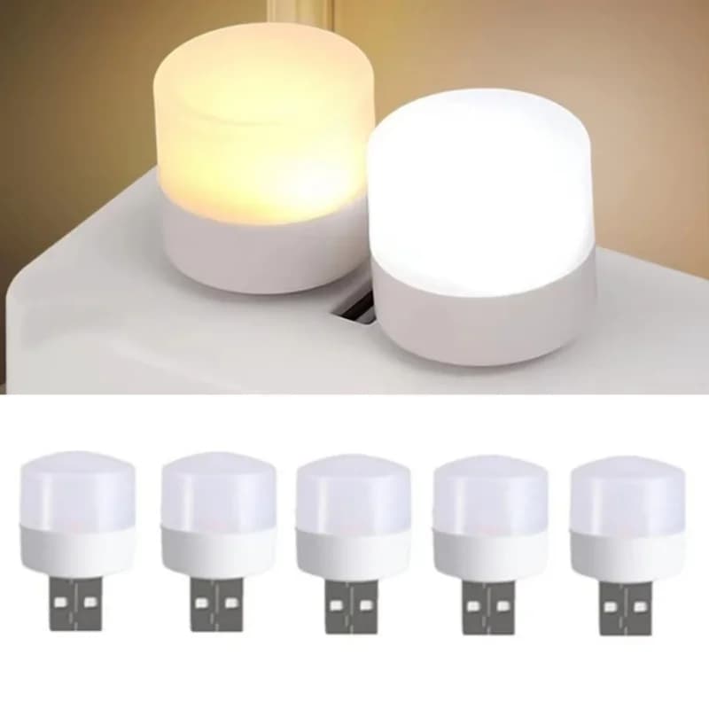 Portable LED Table Lamp Bedroom Mini USB Night Light Book Reading Warm White Eye Protections USB Plug Light For Notebook Laptop