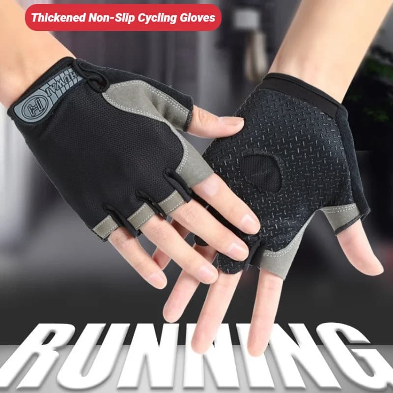 Men's and Women's Bicycle Gloves Breathable Half-Diamond Anti-Slip for Men's and Women's Bike, for Sport and Training in Gym