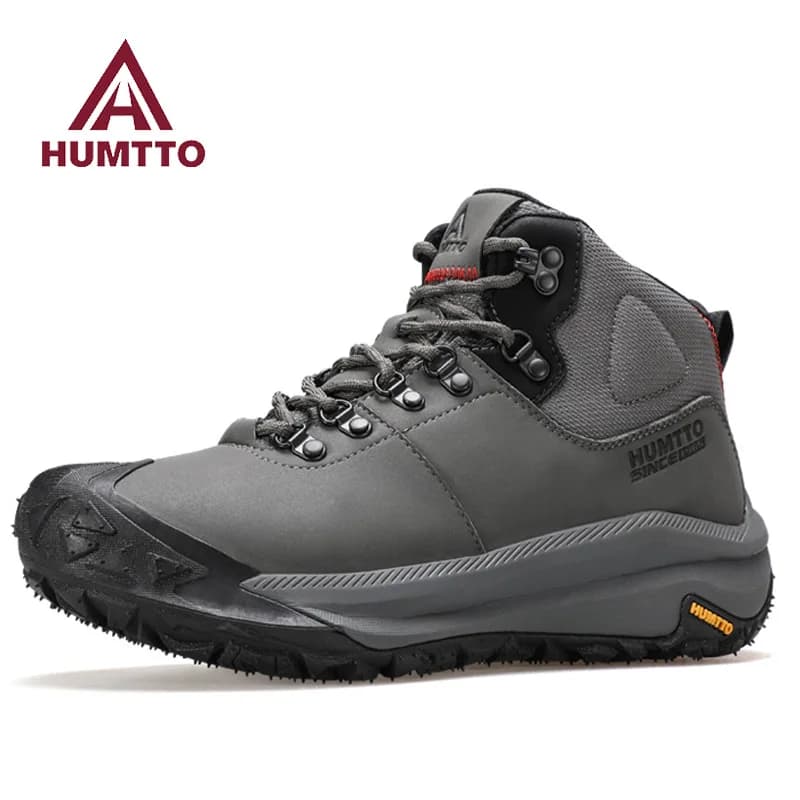 HUMTTO scarpe da Trekking uomo stivali da caccia in pelle impermeabile donna stivali da neve alla caviglia da Trekking scarpe da ginnastica sportive all'aperto scarpe tattiche