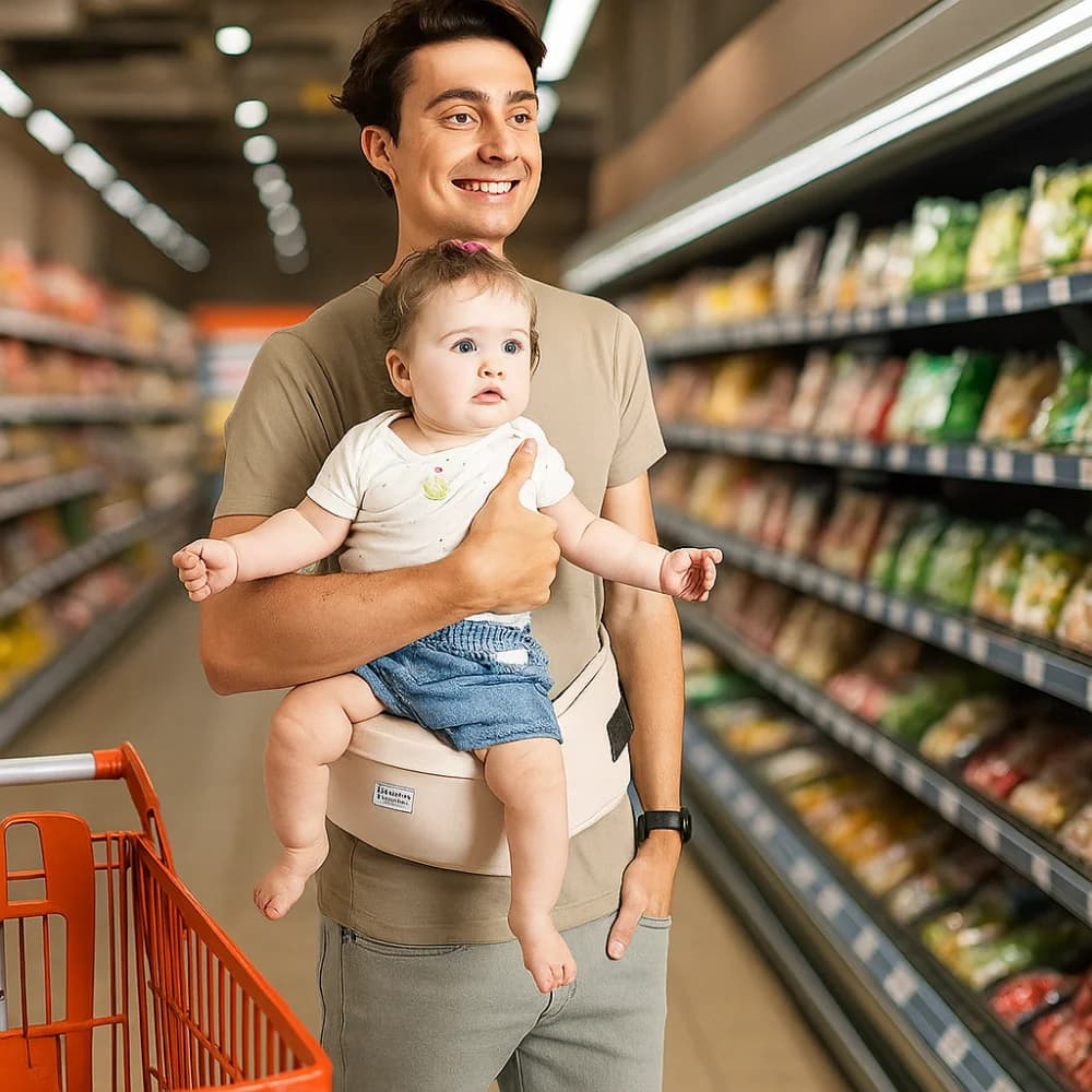 Breathable Baby Carrier Newborn Front Holding Infant Kangaroo Bag Baby Waist Stool Horizontal Holding Type Waist Stool Strap