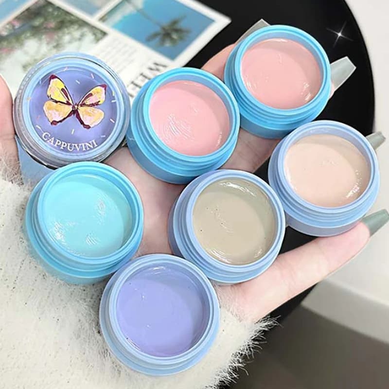 Cappuvini 3in1 Crema Contorno, Illuminante e Blush Impermeabile Perlescente per Viso Luminoso