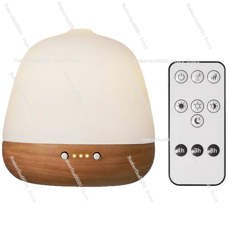 Mini diffusore di aromi ghianda umidificatore ad ultrasuoni 8H nebbia base in legno guscio in ceramica
