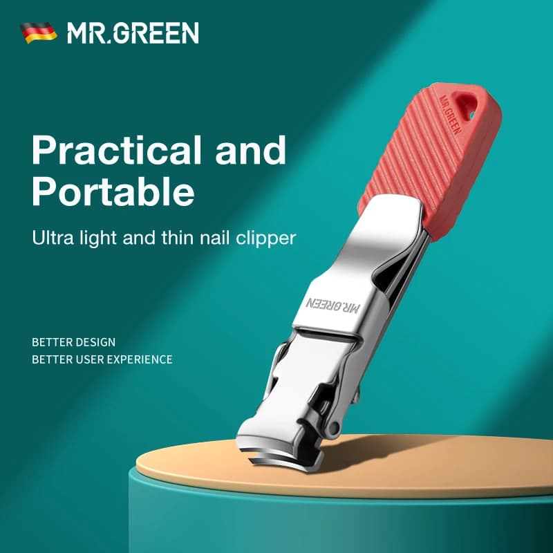 MR.GREEN Compact nail cutters Foldable nail cutters Manicure tools Portable nail cutters with key chain nail scissors