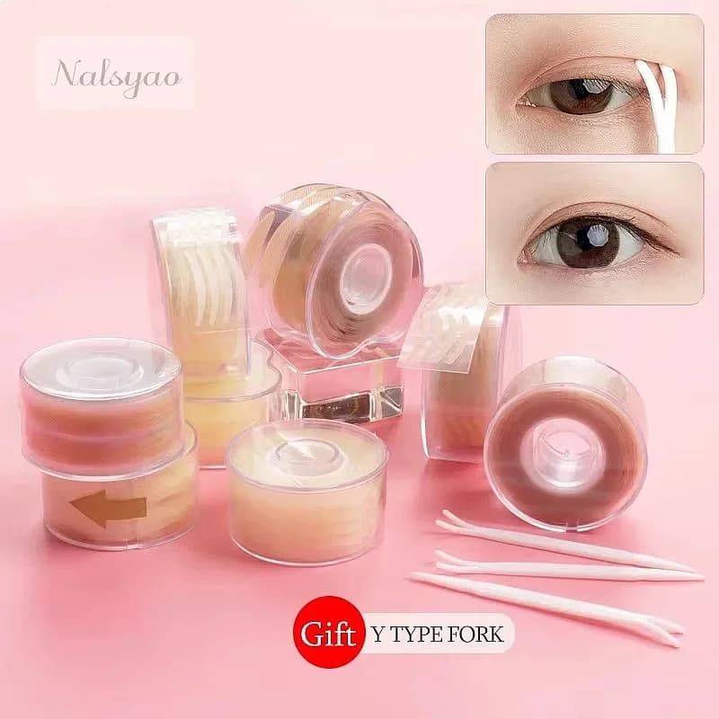 Double Fold Eyelid Tape Sticker Invisible Lace Eyelash Extension Self-adhesive Under Eye Shadow Patch Beauty Tool