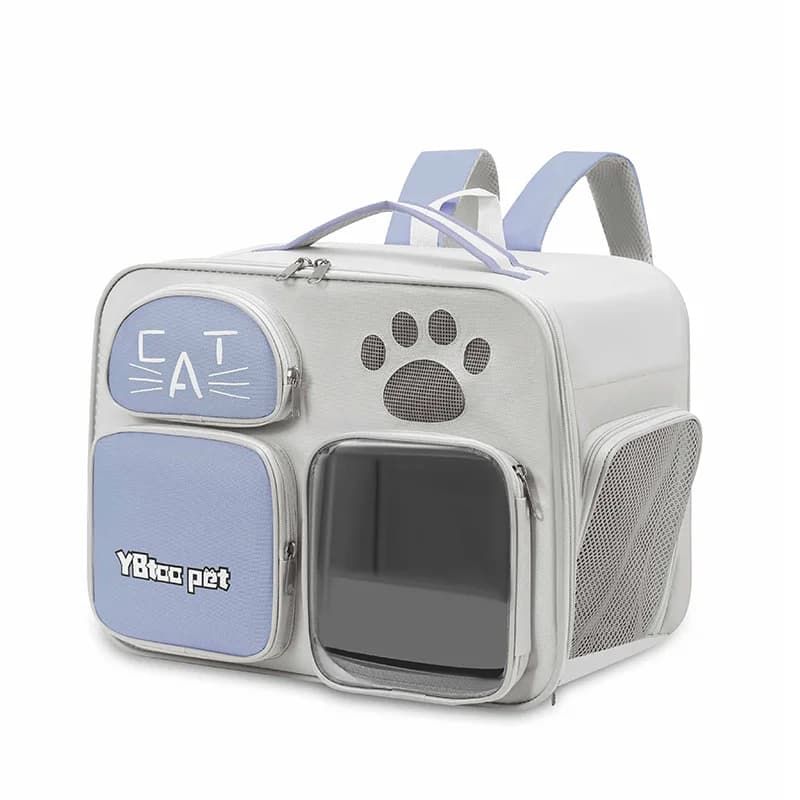 Anti-Stress Cat Backpack Carrier, Breathable & Portable Pet Travel Bag, Cute Fashionable Handheld Carrier for Summer & Outdoor