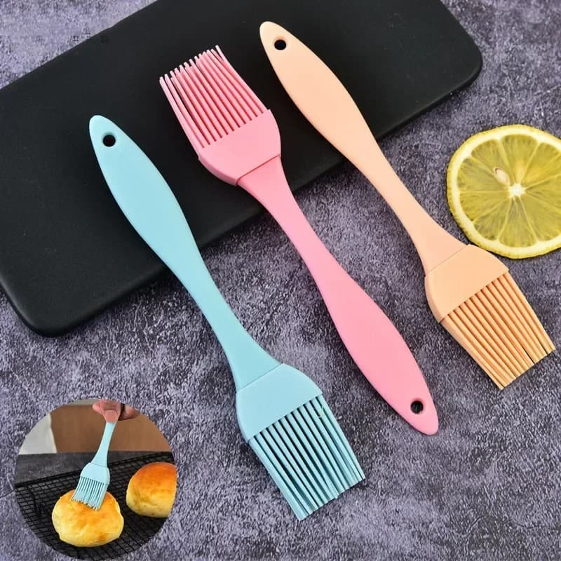 Pennello da Cucina in Silicone Resistente al Calore per Olio, Barbecue e Cottura, Pennello per Spalmare Olio, Burro e Salse
