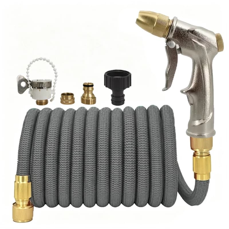 High Pressure Expandable Garden Hose, Metal Water Gun, Multifunctional, Gardening Water Pipe, Garden Farm Irrigation, Car Wash