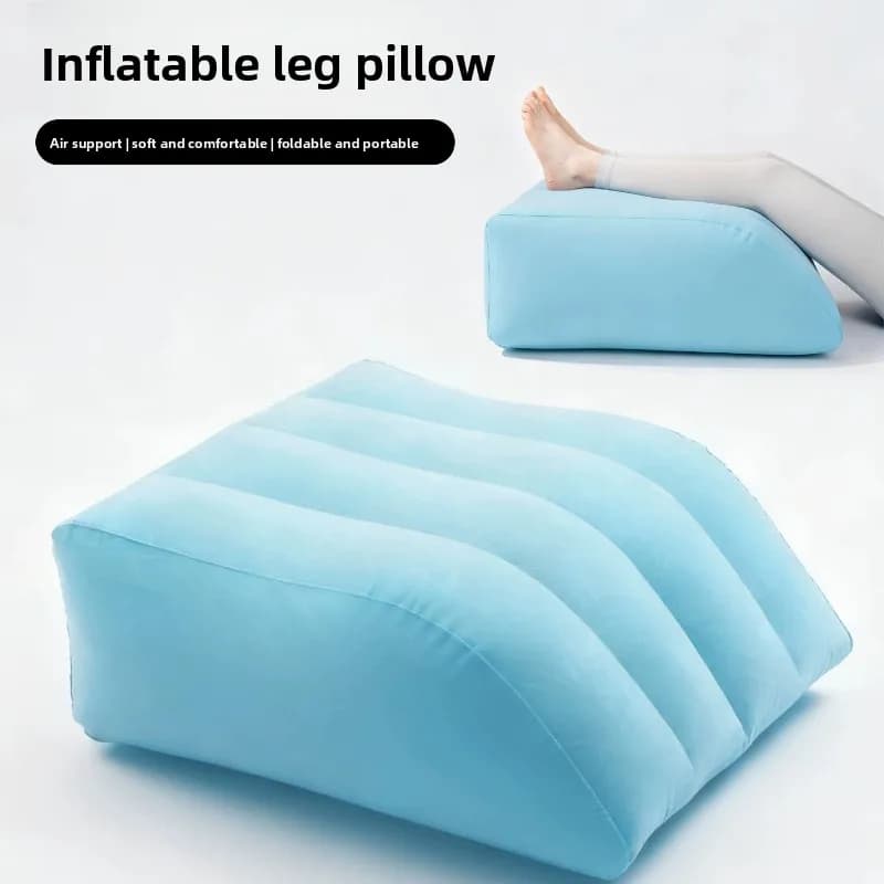 Inflatable Foot Pad Leg Pillow Raised Support Inflatable Elderly Varicose Vein Cushion Fold Travel Portable Footstool Ottomans