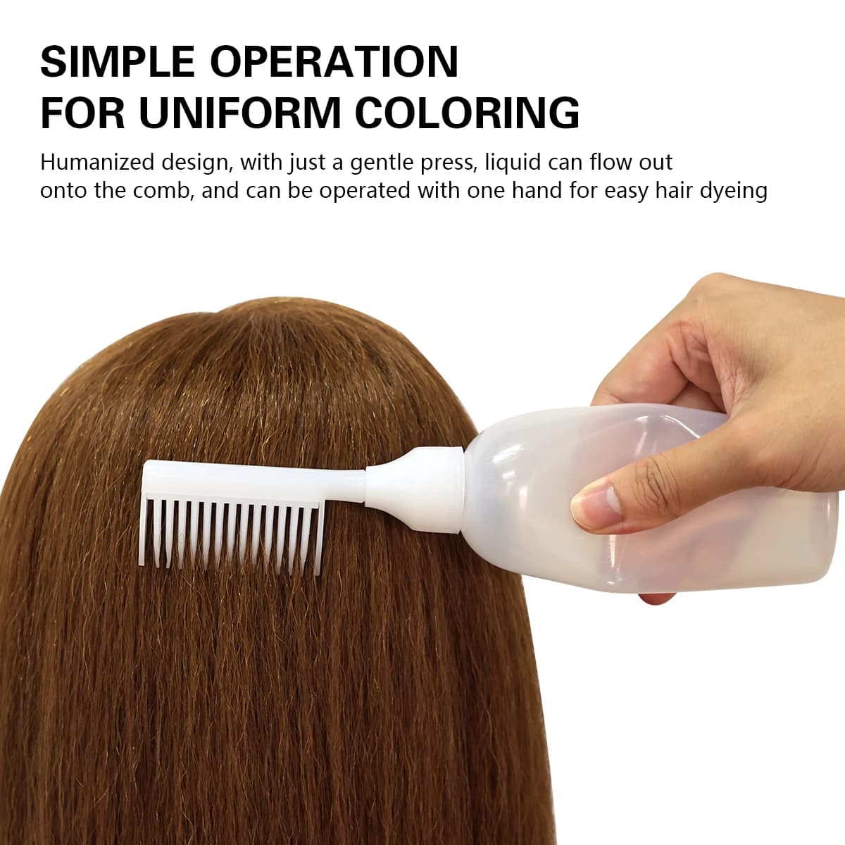 Rechargeable for Tintura Capelli 170ml, Dispenser in Plastic for Shampoo, for Coloring and Spouting, Supplies for Salons and Barbieri
