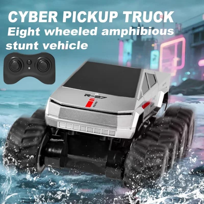 8 Ruote Cyber RC Camion 8WD Anfibio Monster Truck Off Road Gioco d'acqua RC Auto Giocattolo Impermeabile Arrampicata RC Auto Kid Boy Regalo Giocattoli