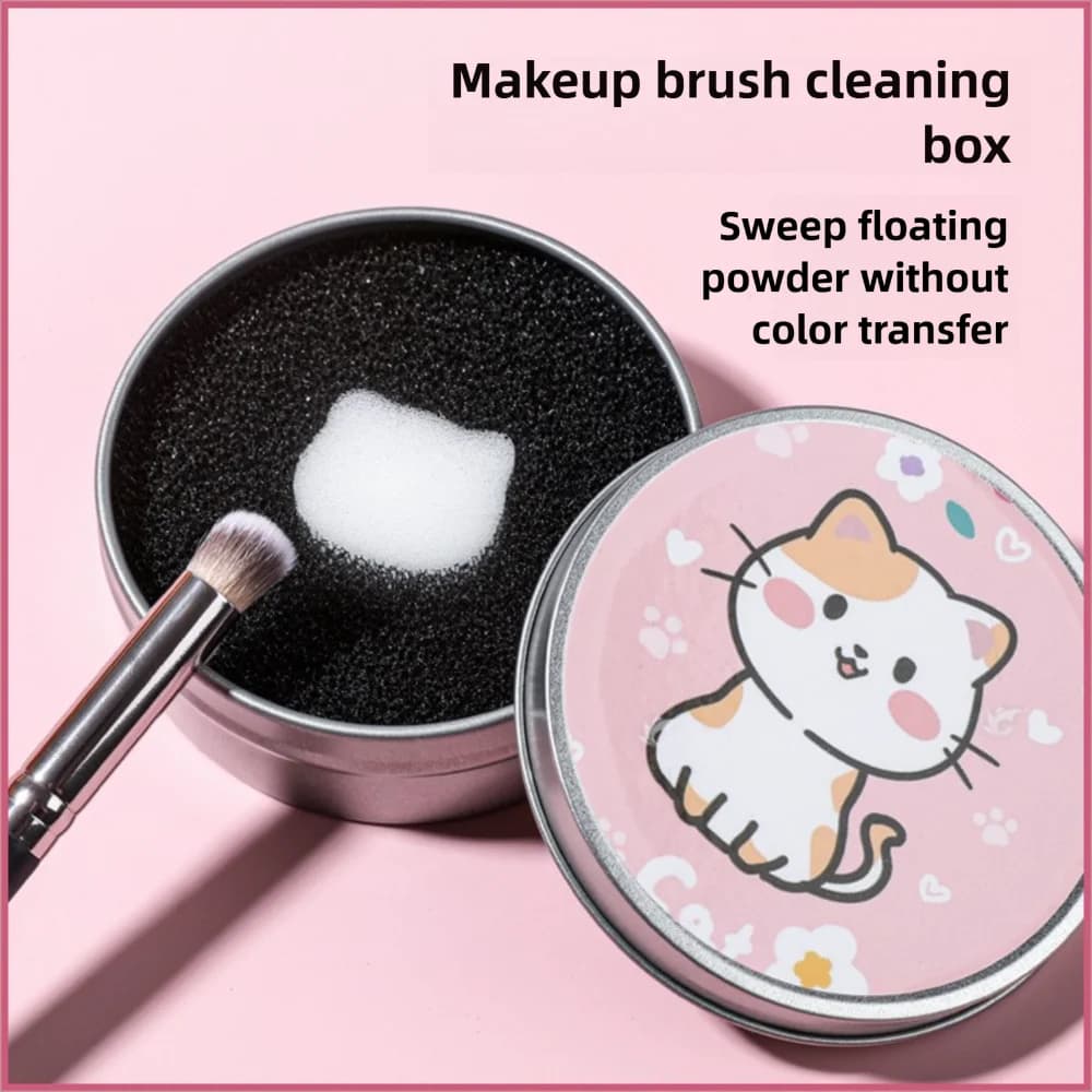 Portable Makeup Brush Drying Brush Shade Brush Drying Sponges Detergents Light Case for Color Removal