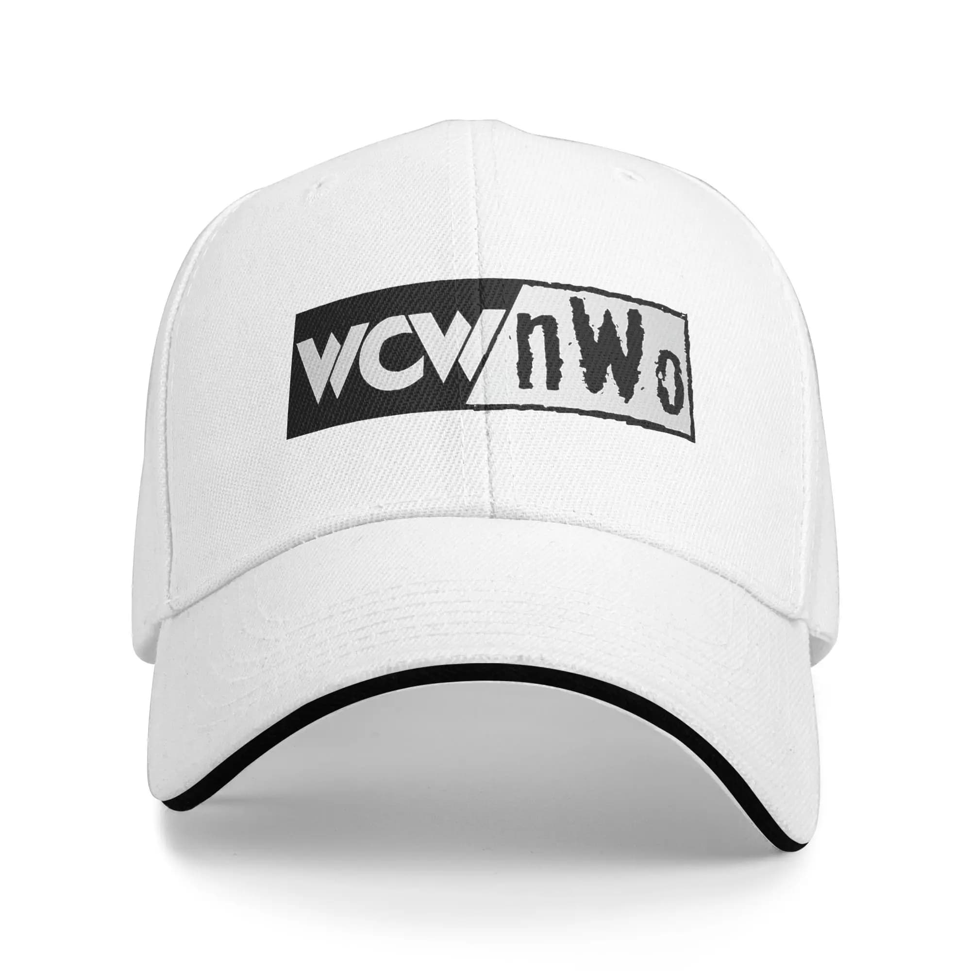 WCW NWO Logo Cappello Sandwich Uomo Donna, curvo, berretto da baseball Cappello da pesca in poliestere regolabile Berretto estivo
