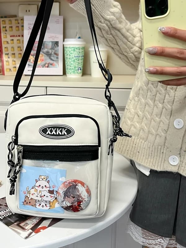 Borsa a Tracolla Casual in Nylon Unisex, Leggera, per Uso Quotidiano, Zaino Piccolo Trendy e Alla Moda per Lavoro
