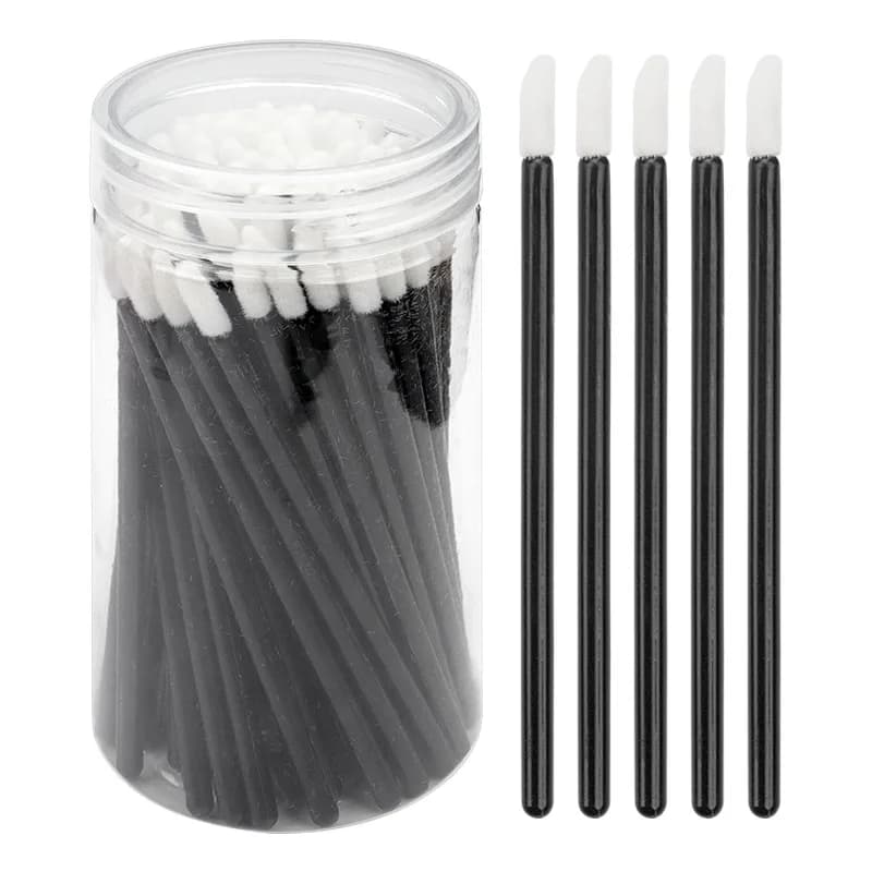 Pennelli per labbra usa e getta da 100 pezzi pennello per ciglia cosmetico applicatore per bacchette per Mascara strumenti per pennelli per trucco per ciglia da donna