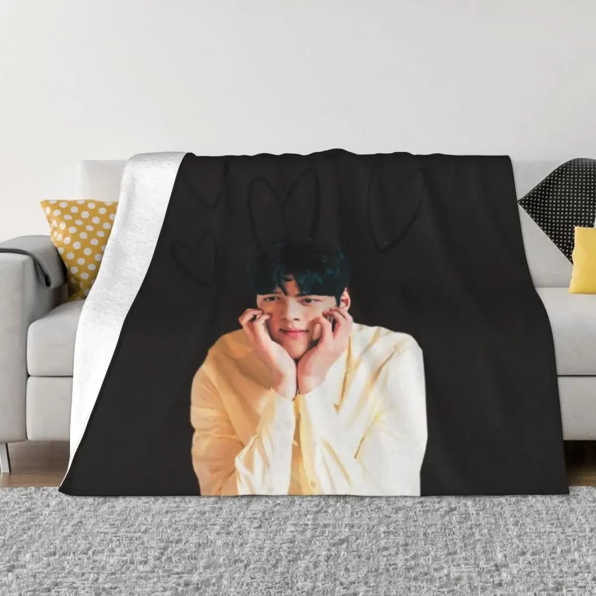 Ji chang wook coperta anime coperta coperta sottile coperta di lusso St coperta gigante divano coperta