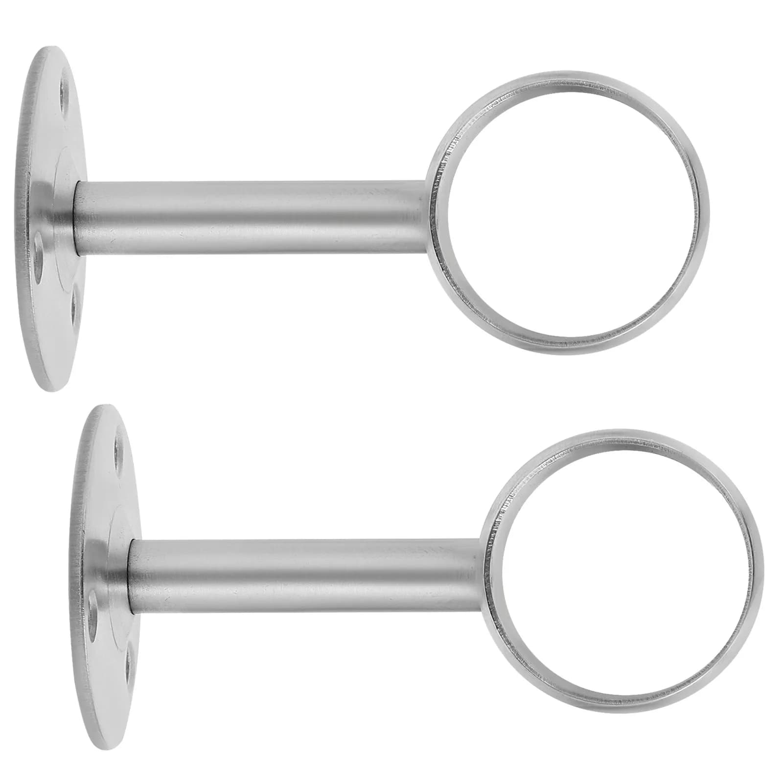 2 Pezzi Supporto per Asta in Acciaio Inossidabile Facile da Installare per Asta Porta Asciugamani da Doccia da 25 mm, Salvaspazio per Bagno, Cucina, Armadio