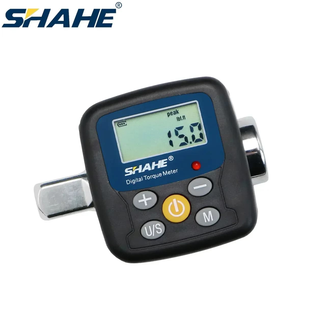 SHAHE Set di adattatori di coppia digitali con azionamento da 1/2" con cicalino adattatore da 3/8" e 1/4"/notifica flash LED per riparazioni auto moto